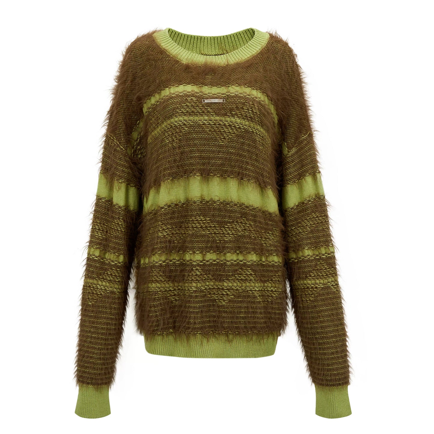 Mohair Jacquard Oversize Sweater