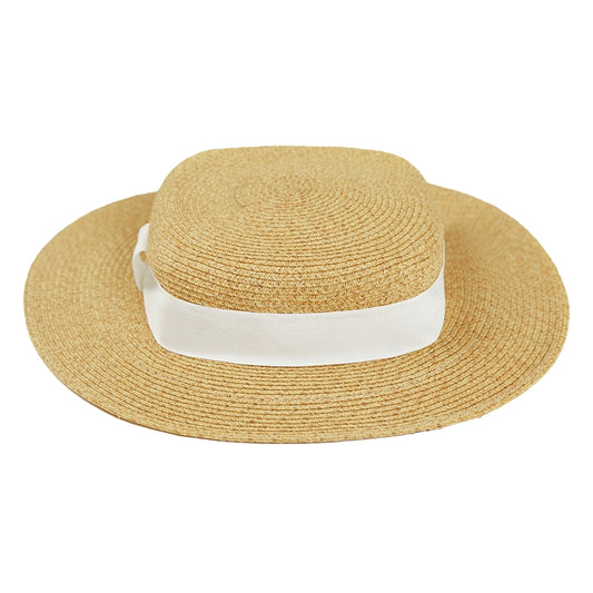 Hollow Beach Bow Straw Hat