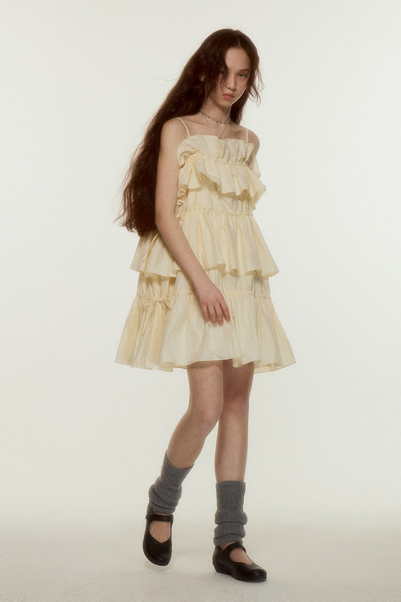 Cheesy Cotton Ruffle Dress