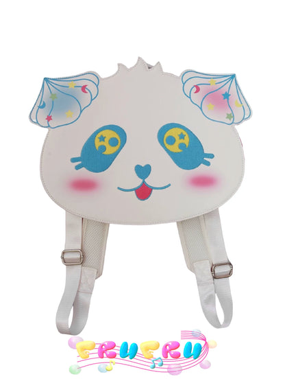 White Panda Backpack | Cute Strawberry Fantasia School Bag