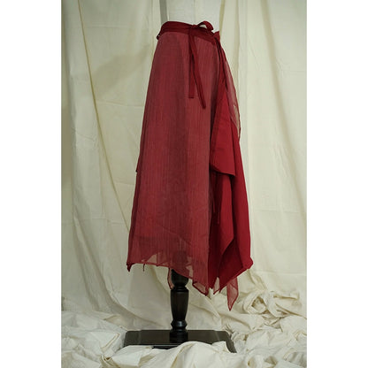 Red Gown Three-Piece Autumn Set