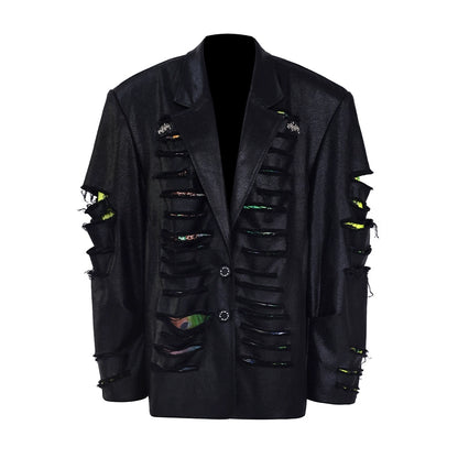 Digital Silhouette Blazer – Inner Destruction-Inspired Avant-Garde Design
