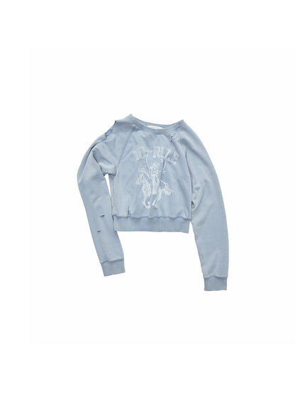 Knight Cat Graphic Sweatshirt