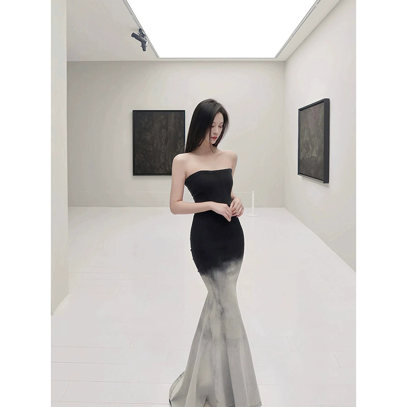 Denim Fishtail Wrap Skirts – High-End Herringbone Luxe Birthday Designs