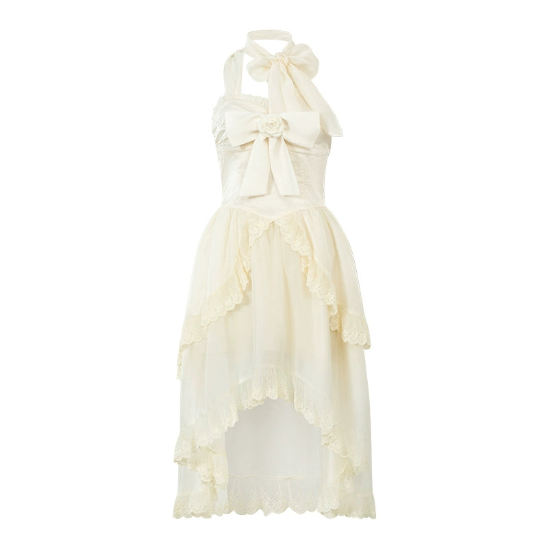 Off White Bra Hem Dress