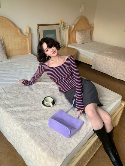 Striped Undershirt with Modern Flair (Stripe Overture)