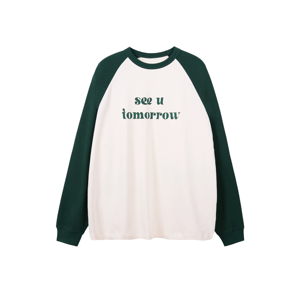 Raglan Sleeves Letter Print T-Shirt