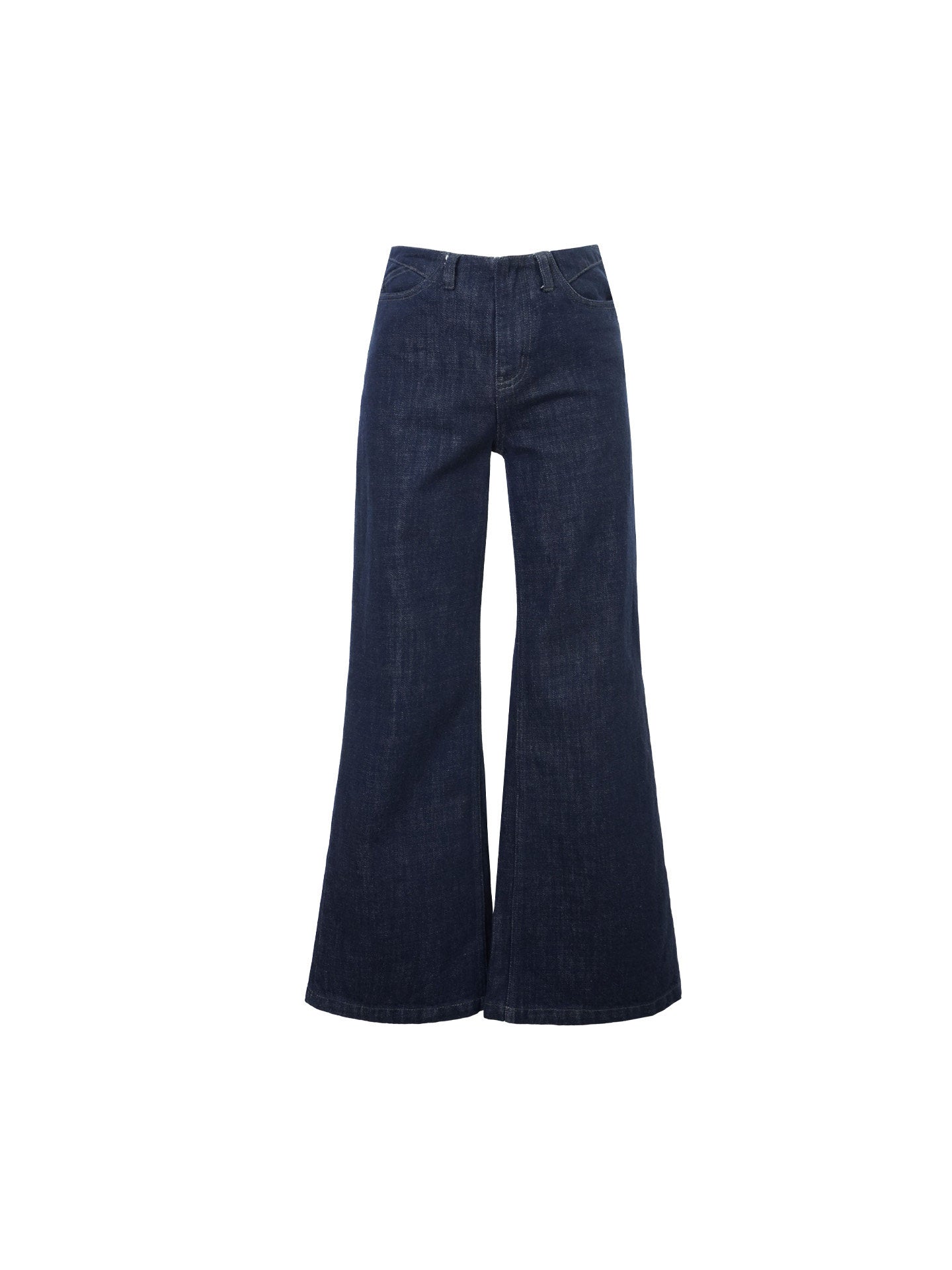 Cloud Steps Straight-Leg Dark Denim Jeans – Hong Kong Retro Autumn Essential