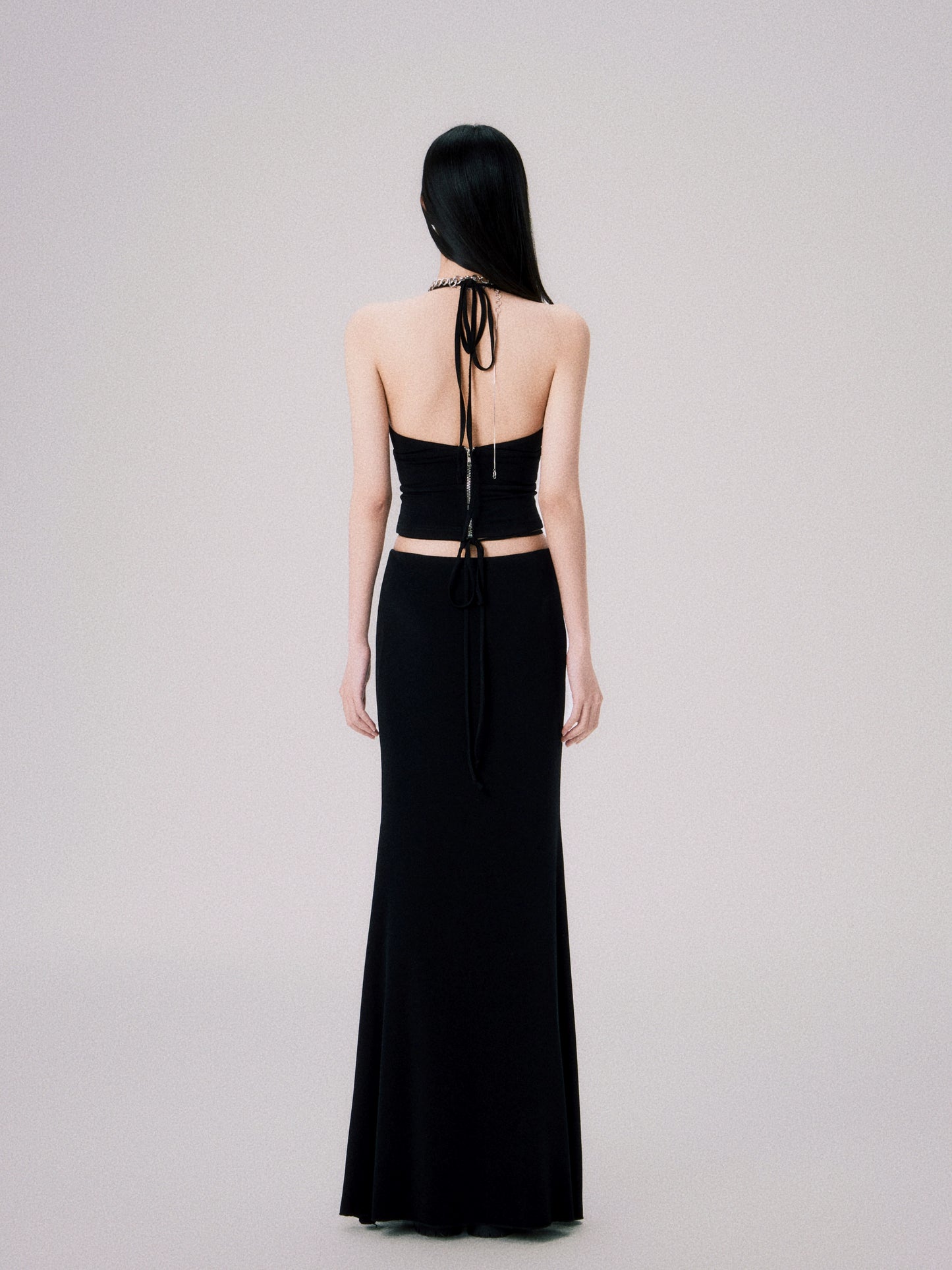 American Babes Strappy Vest & Low-Waist Maxi Skirt Set