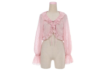 C6366 Spring Jacquard Chiffon Jacket