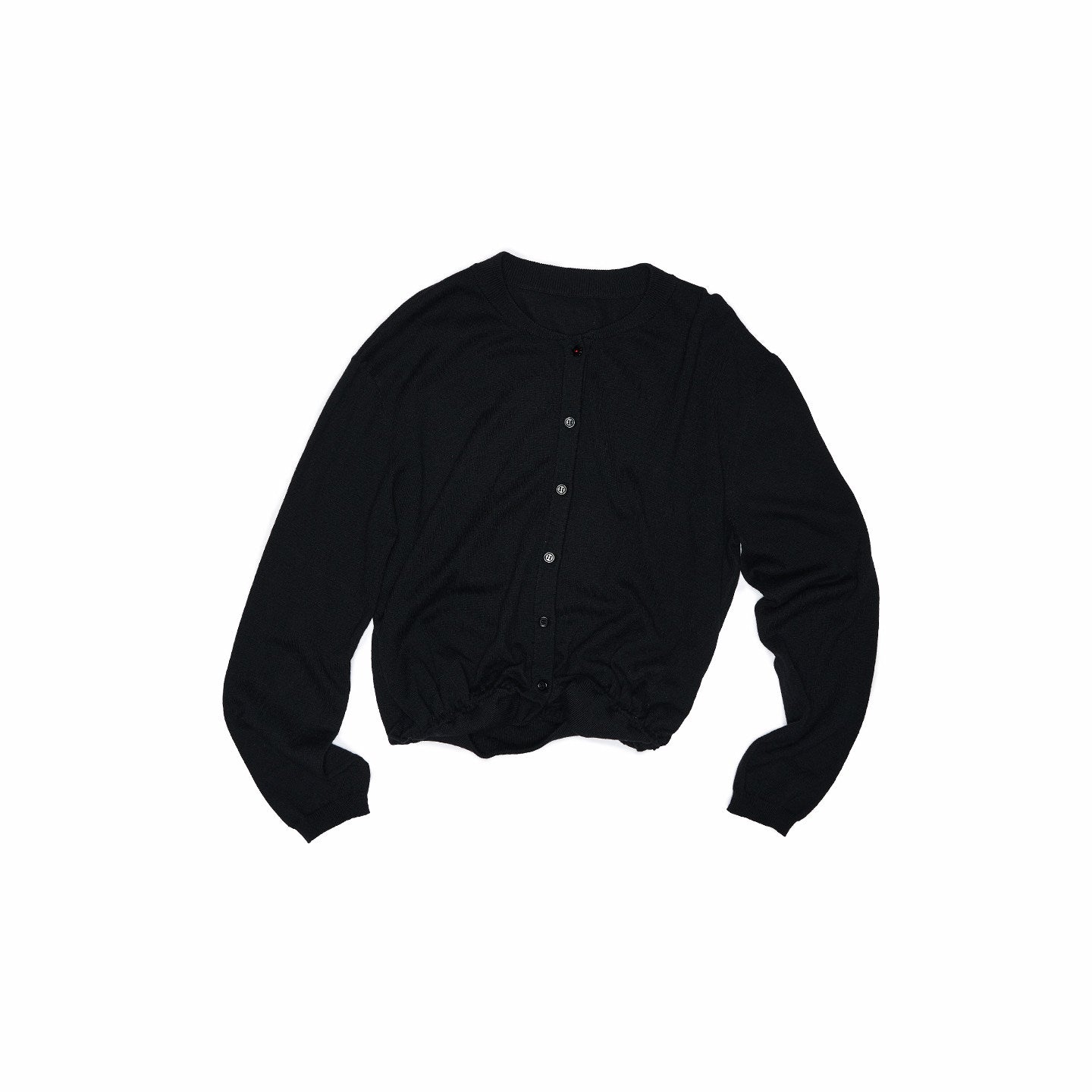 Tulip Sleeve Wool Knit Cardigan