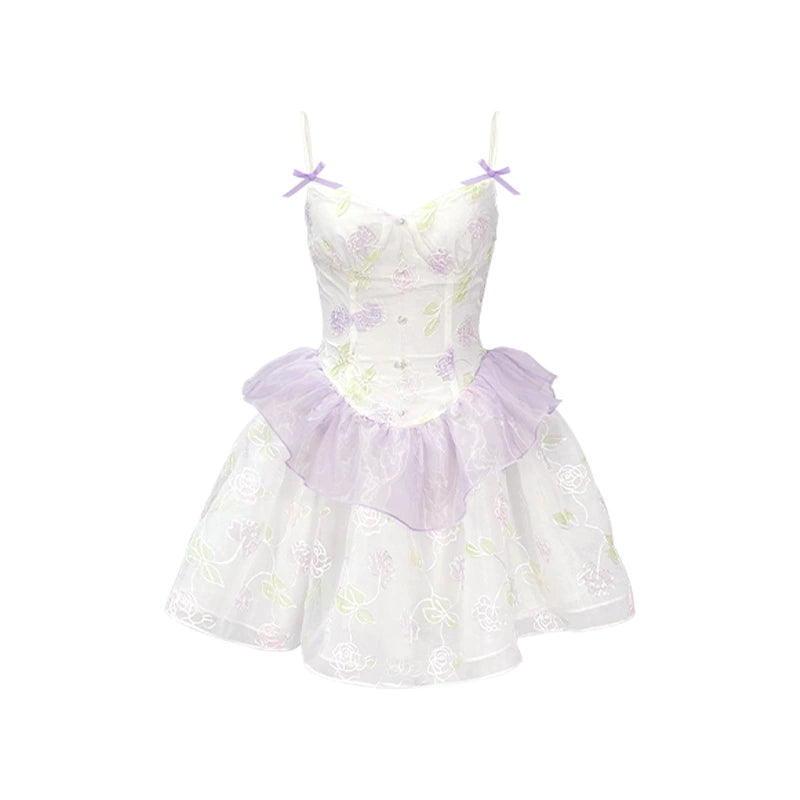 Robe en orgue de halo violet