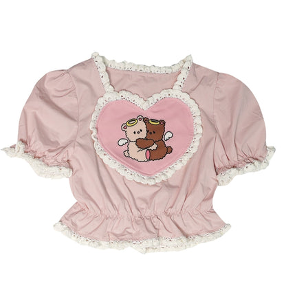 Angel Bear Pink Top