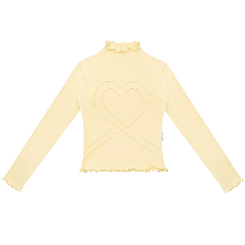 Top in maglia dolcevita a maniche lunghe Retro Love |. Il preferito per l'autunno/inverno dalla vestibilità slim