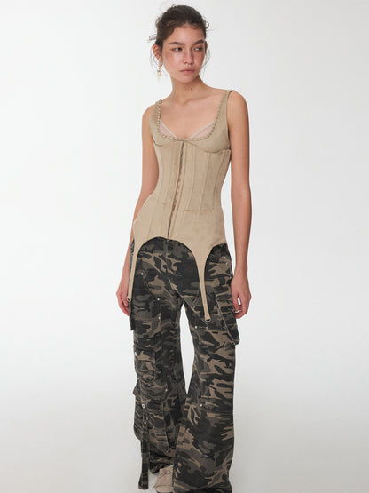 Lace-Up Waist Corset Belt