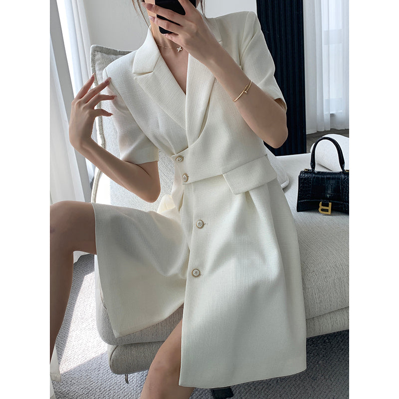 White Blazer Dress