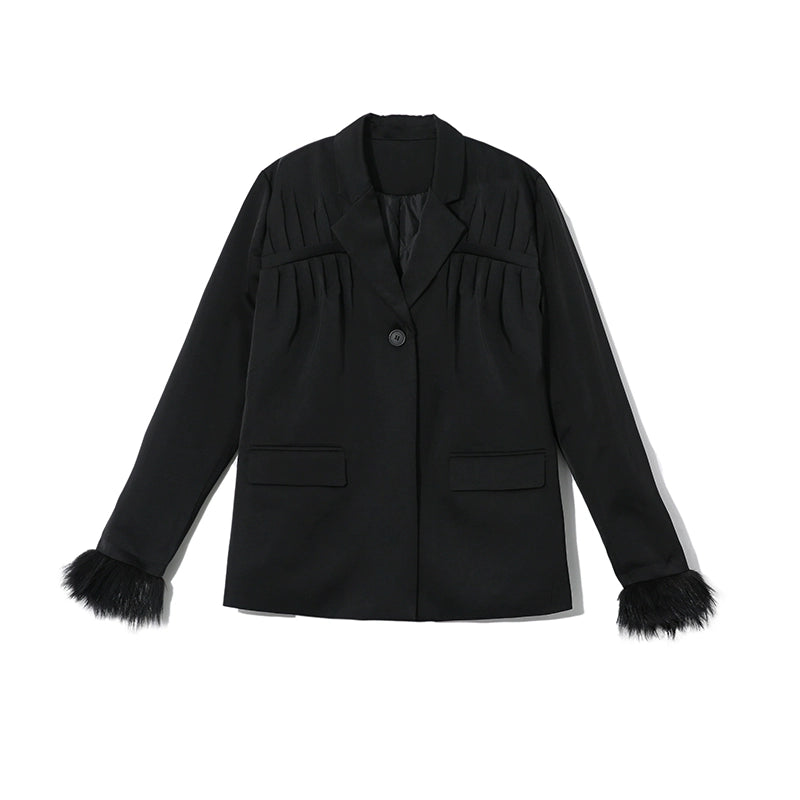 Original Detachable Fur Splicing Thick Cotton Jacket