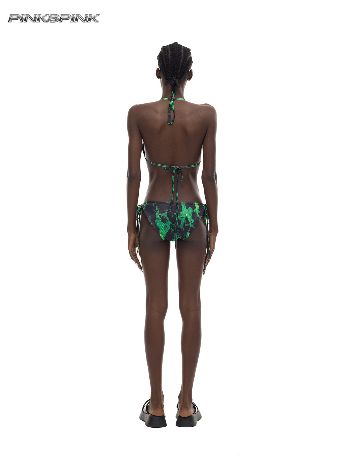 2025AW Electric Moon Flame Neon Green Swimsuit