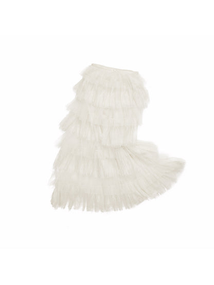 French Mesh Layered Skirt