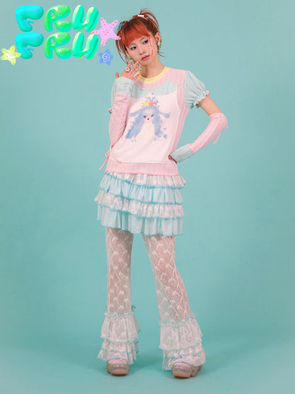 Dolphin Lace Flared Pants | Cute Casual Summer Trousers