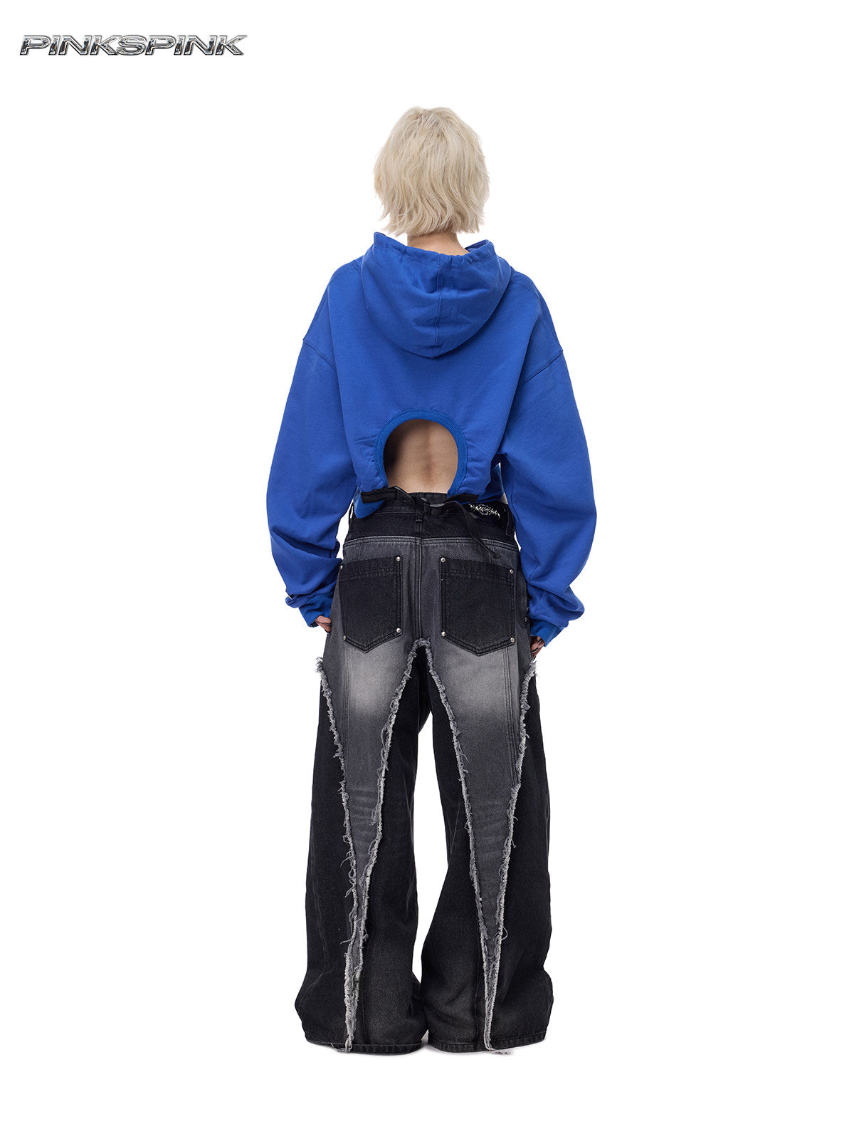 Electric Moon Deconstructed Skirt-Pants Hybrid – Punk Y2K Denim