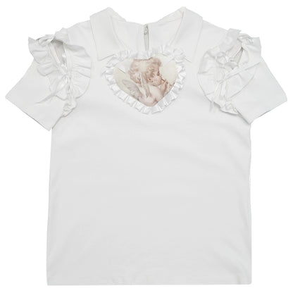 T-shirt di Polo di Angel Rabbit