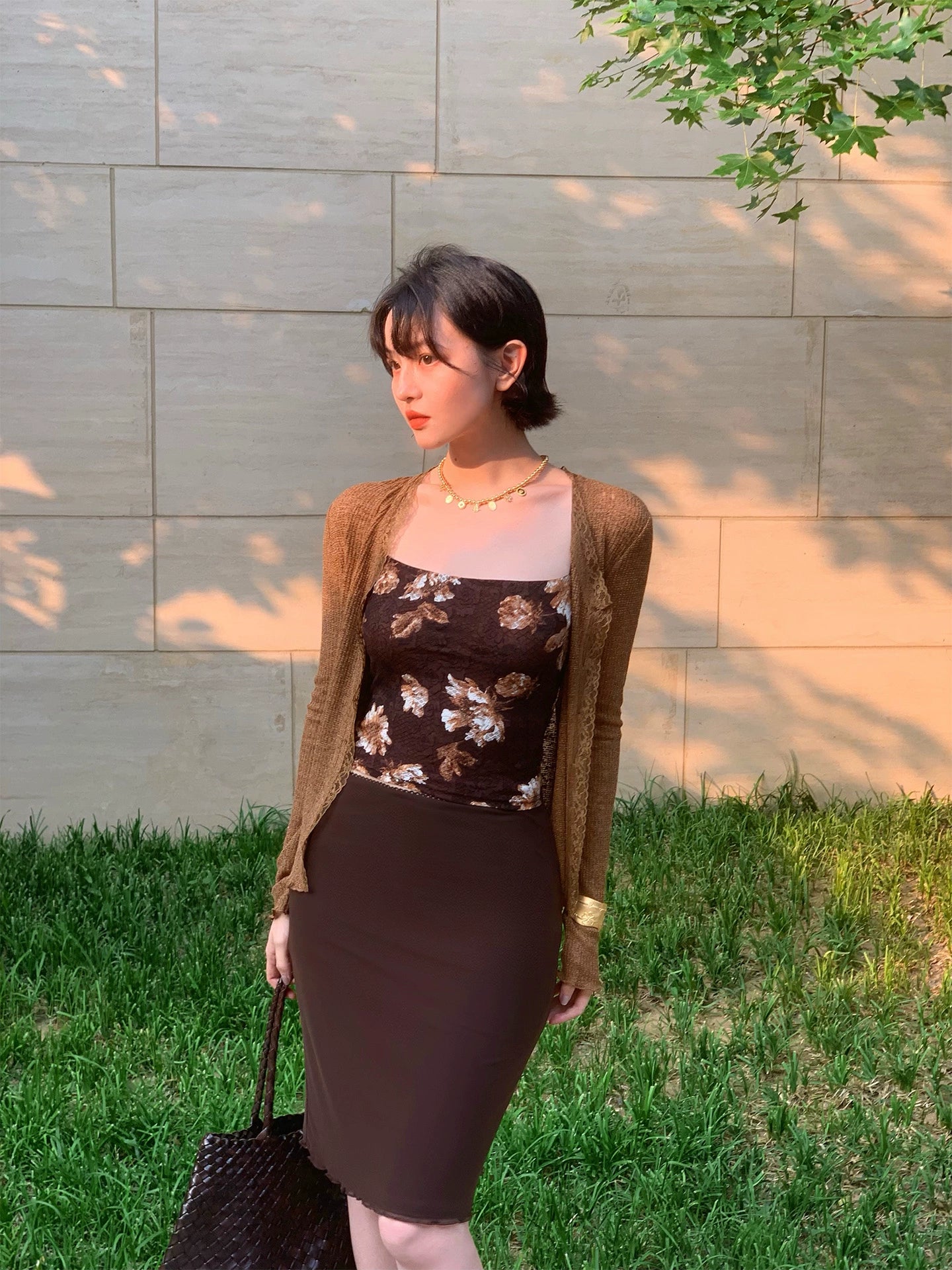 [Vine Buds] French Retro Summer Knitted Cardigan – Lightweight Cover