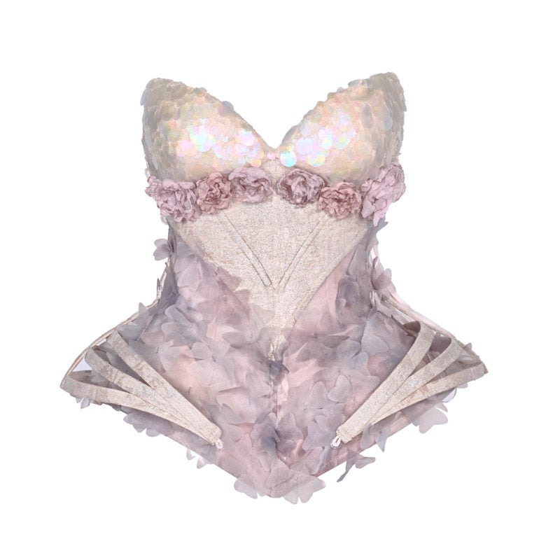 Fairy Corset Bustier Top | Moonlight Fishbone Bra