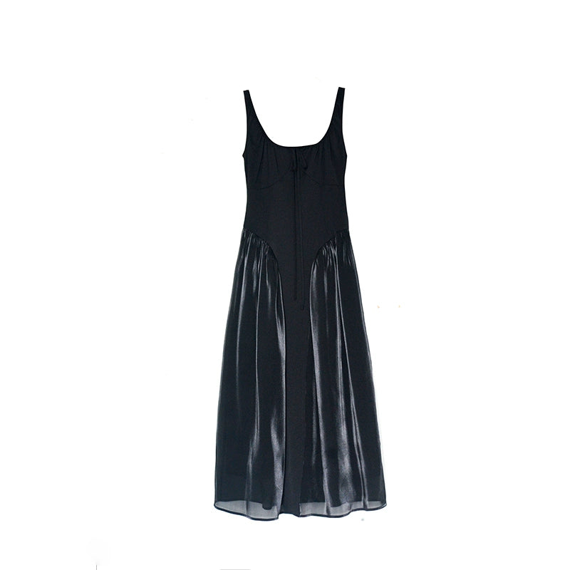 Black Square Neck Dress