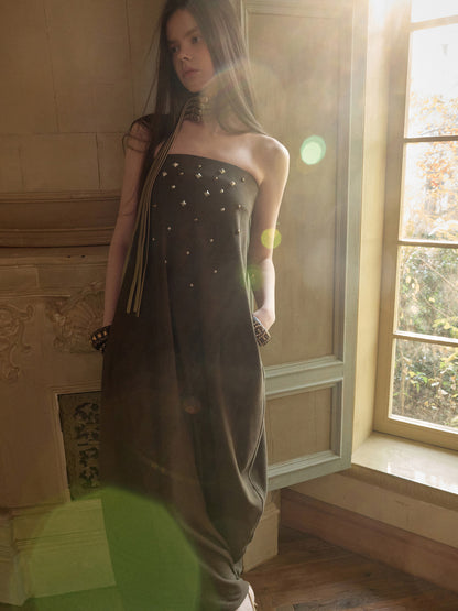 Rivet Bandeau Maxi Dress