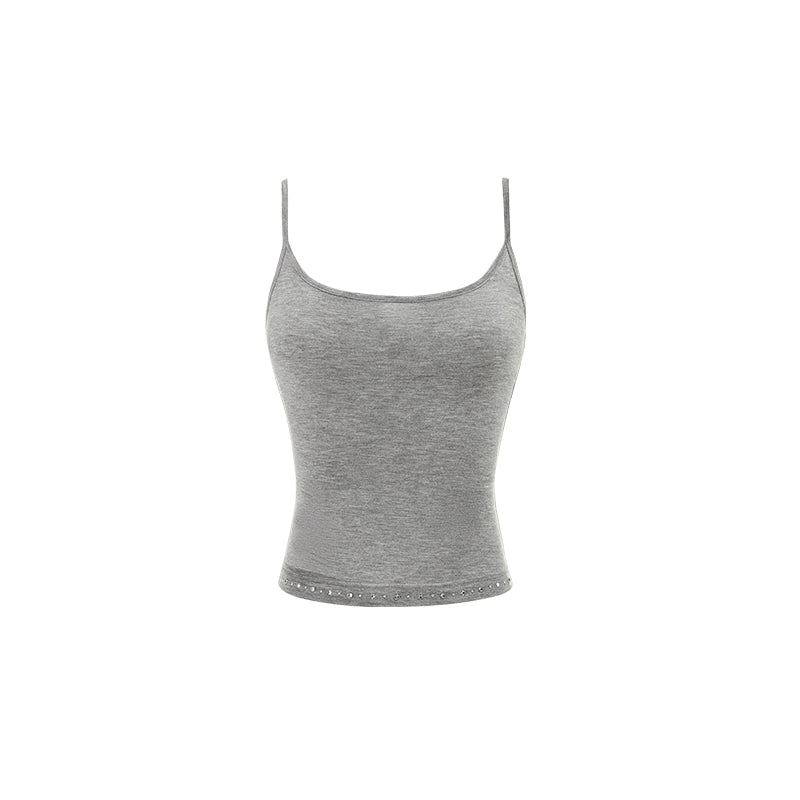 Rivet Hem High-Stretch Camisole – Tight & Alluring Pure-Style Babes Top