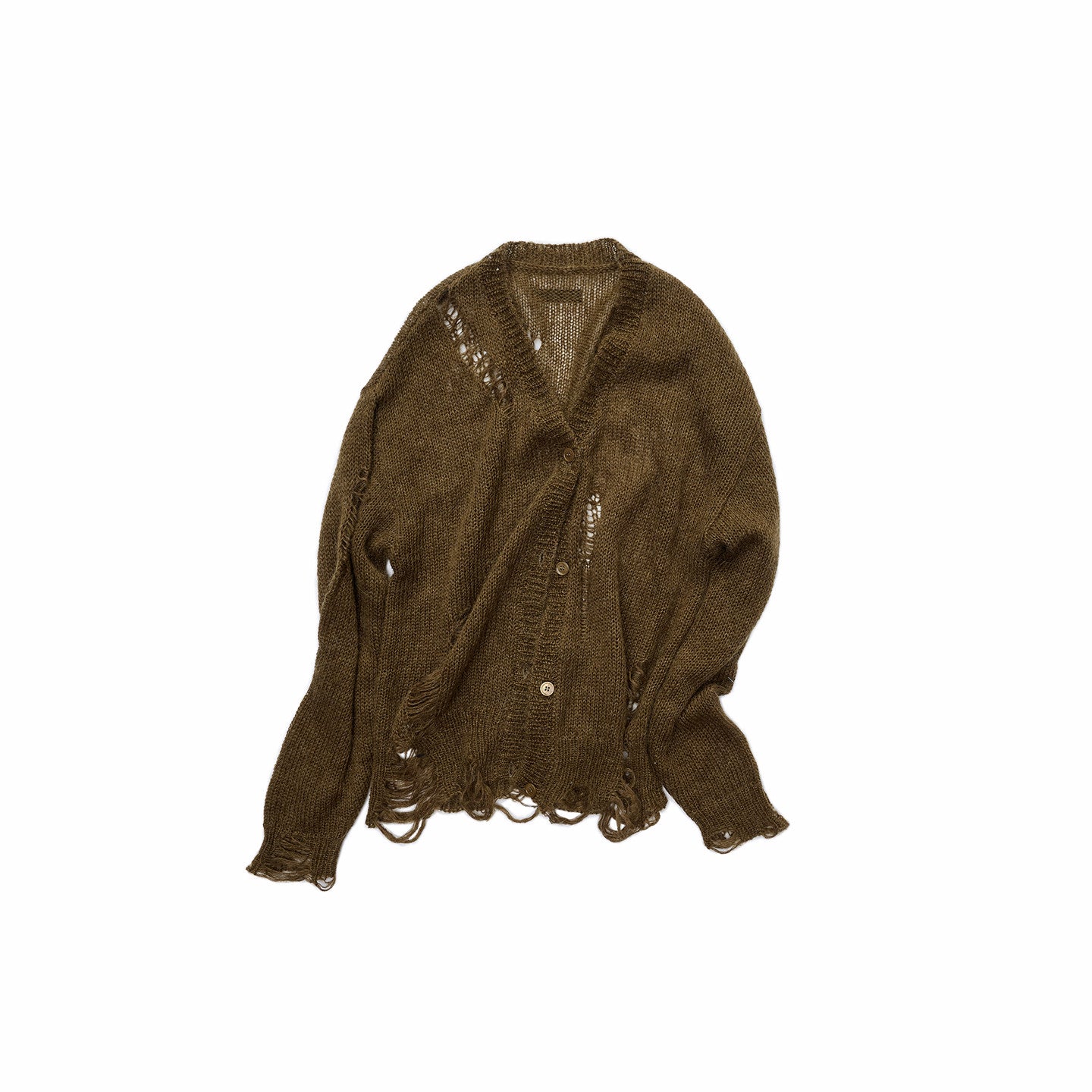 Star Cutout Mohair Cardigan
