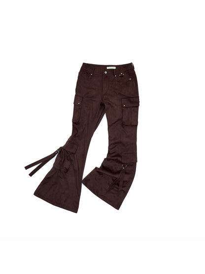 Studded Flared Cargo Pants