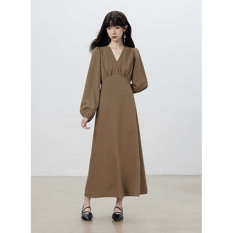 Magpie Bridge V-Neck Long Dress