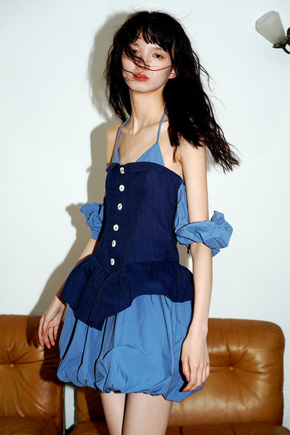 Summer Lace-Up Bud Dress