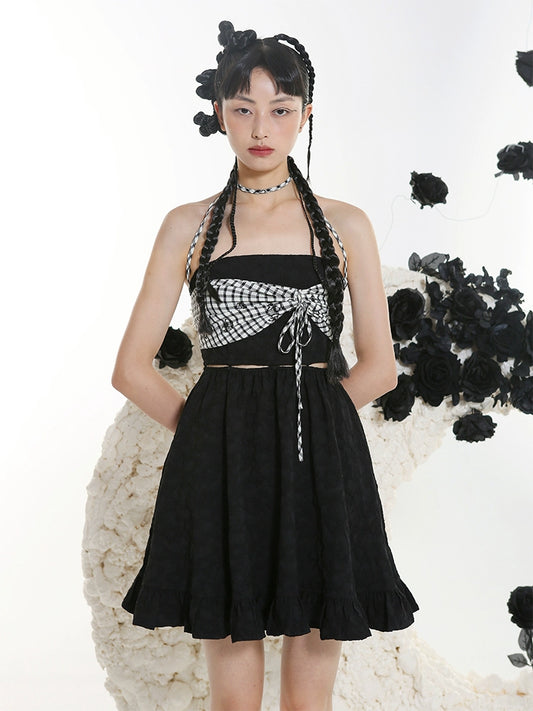 Original Plaid Bra Dress - Spicy Girl Style
