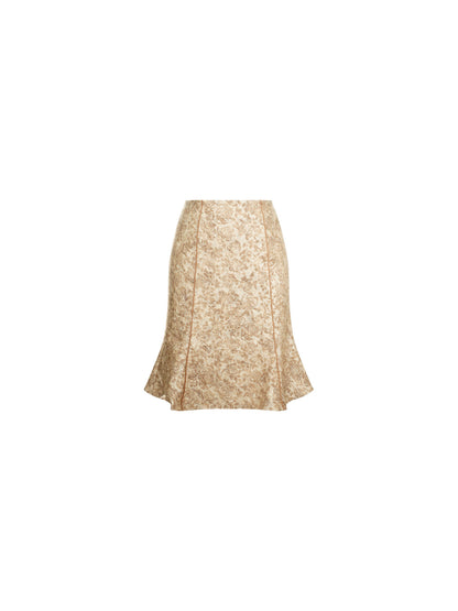 Tan Shiyu Tencel Print Midi Skirt