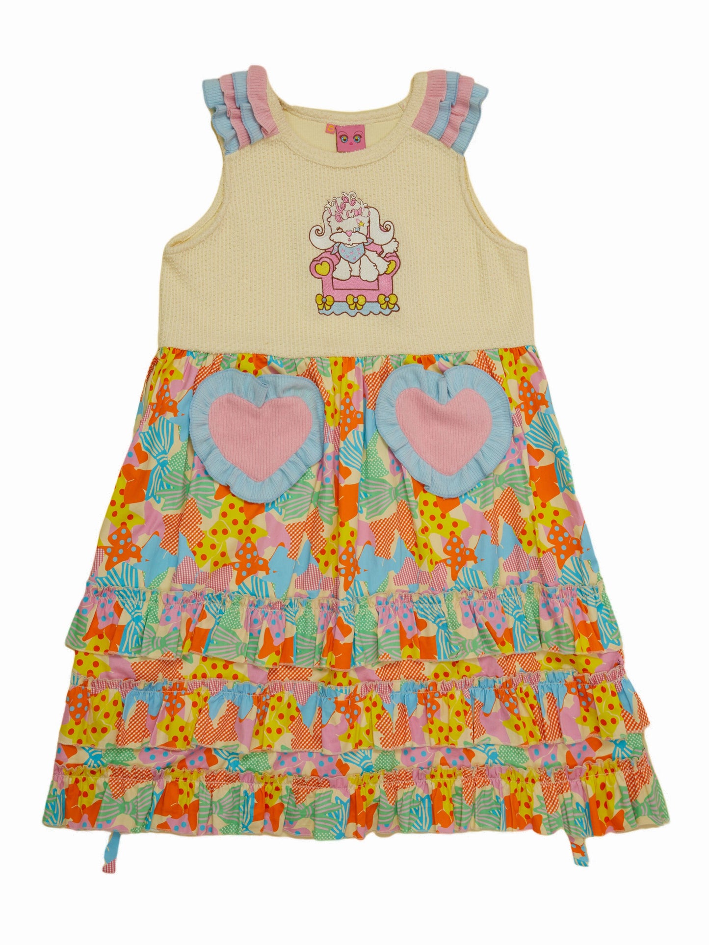 Knitted Patchwork Vest Dress | Cute Embroidered Sweater Dress