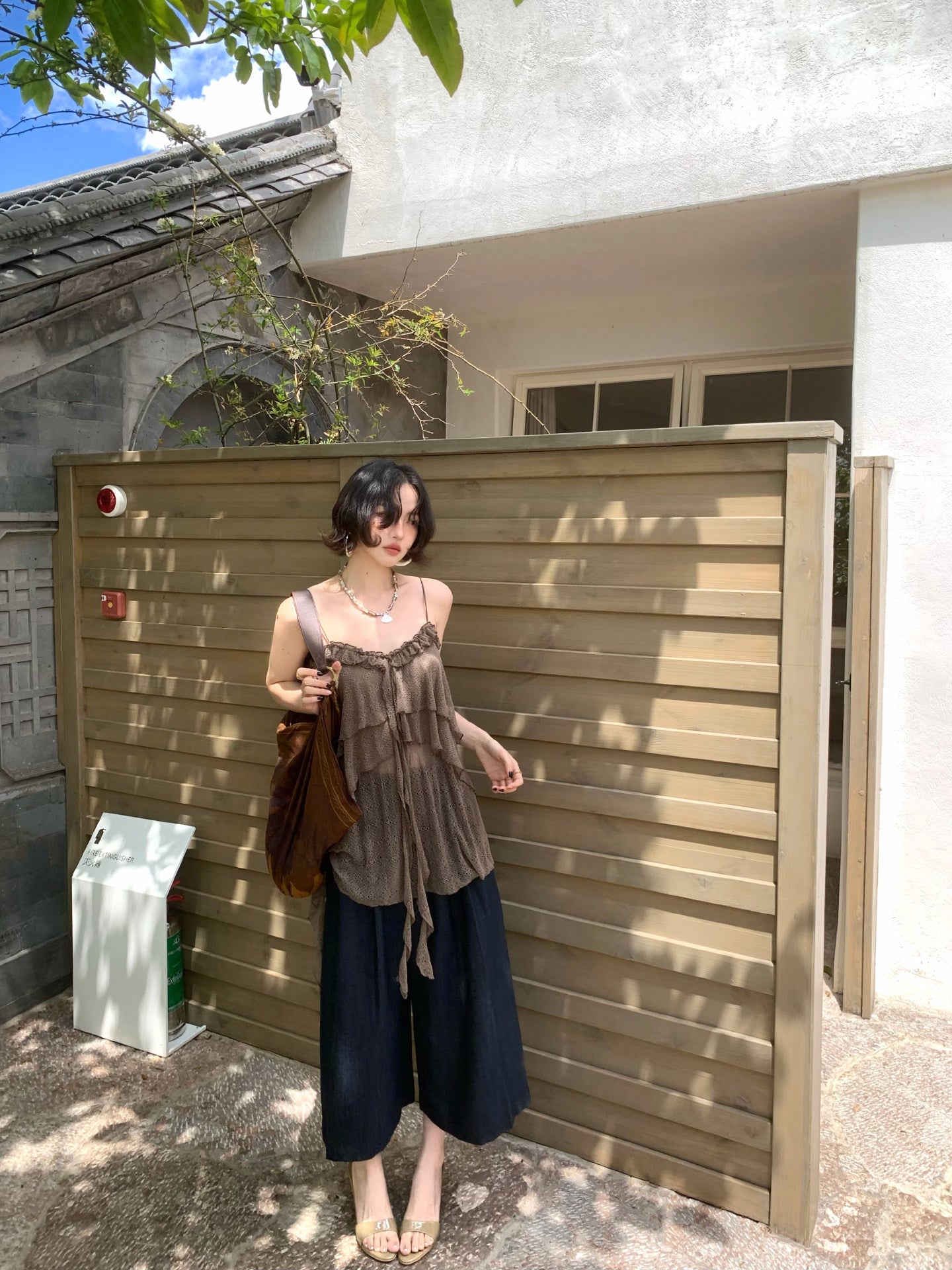 French Navy Wide-Leg Trousers