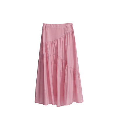 Вишневый цвет с плиссированным топом и набором юбки