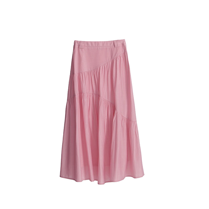 Cherry Blossom Pleated Top & Skirt Set