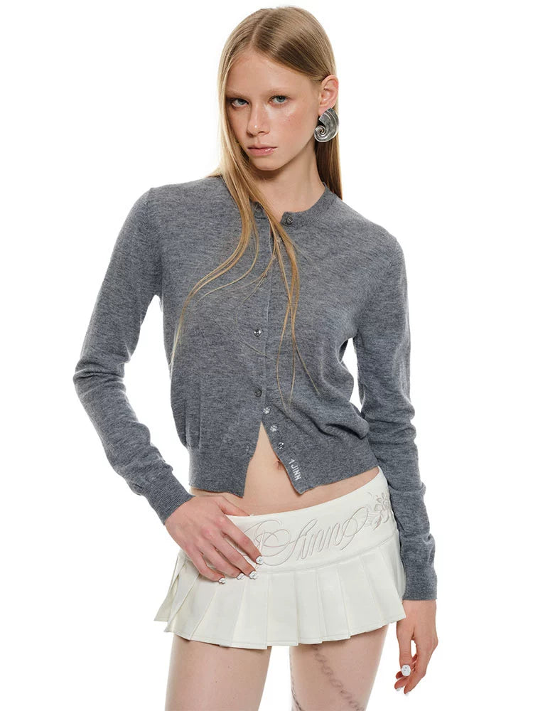 Henley Full Wool Knit Jacket – Kitten Paw Pre-Fall Cardigan