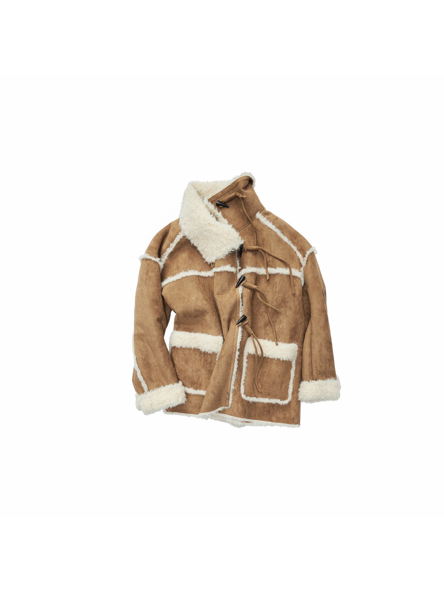 Stand-Collar Reversible Fur Coat