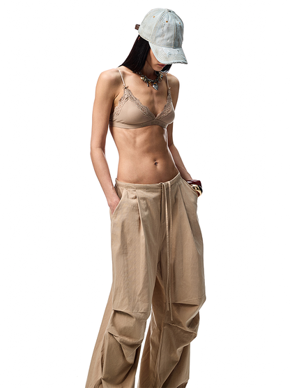 Classic French Lace Triangle Cup Corset with Diamond Monogram