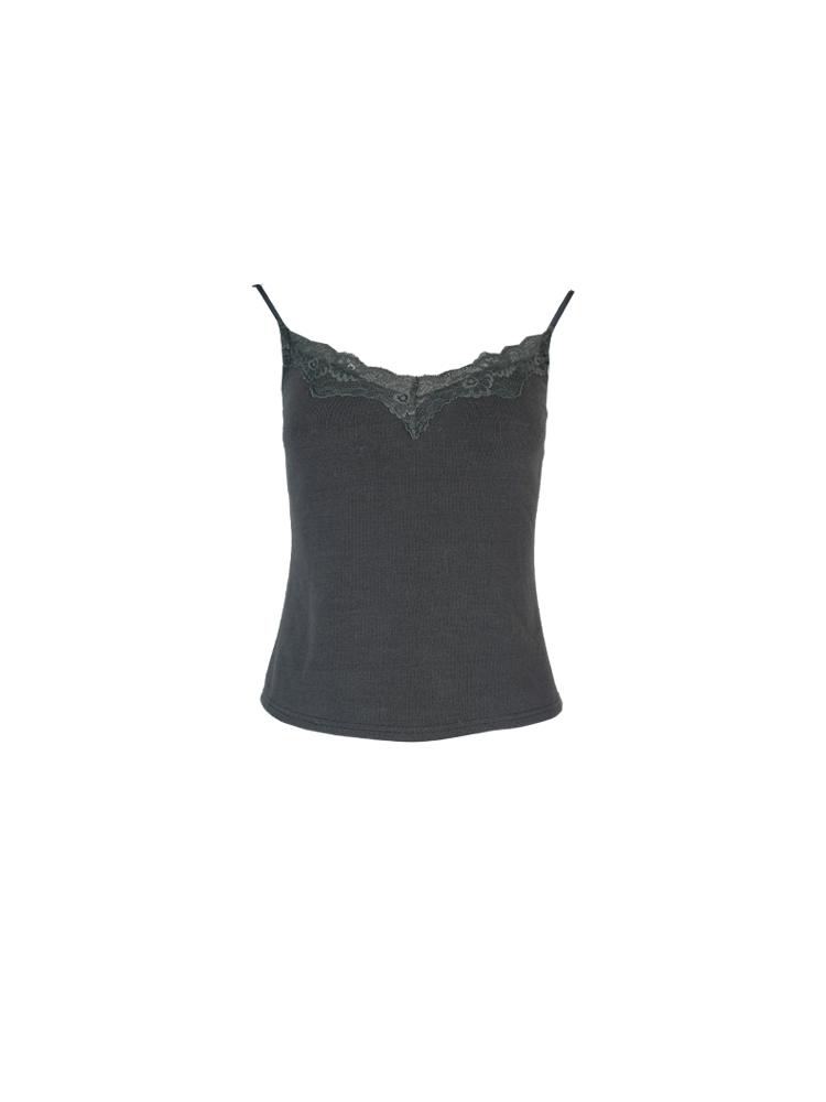 Semi-Saccharide Lace Stitched Camisole – Sexy Base Layer
