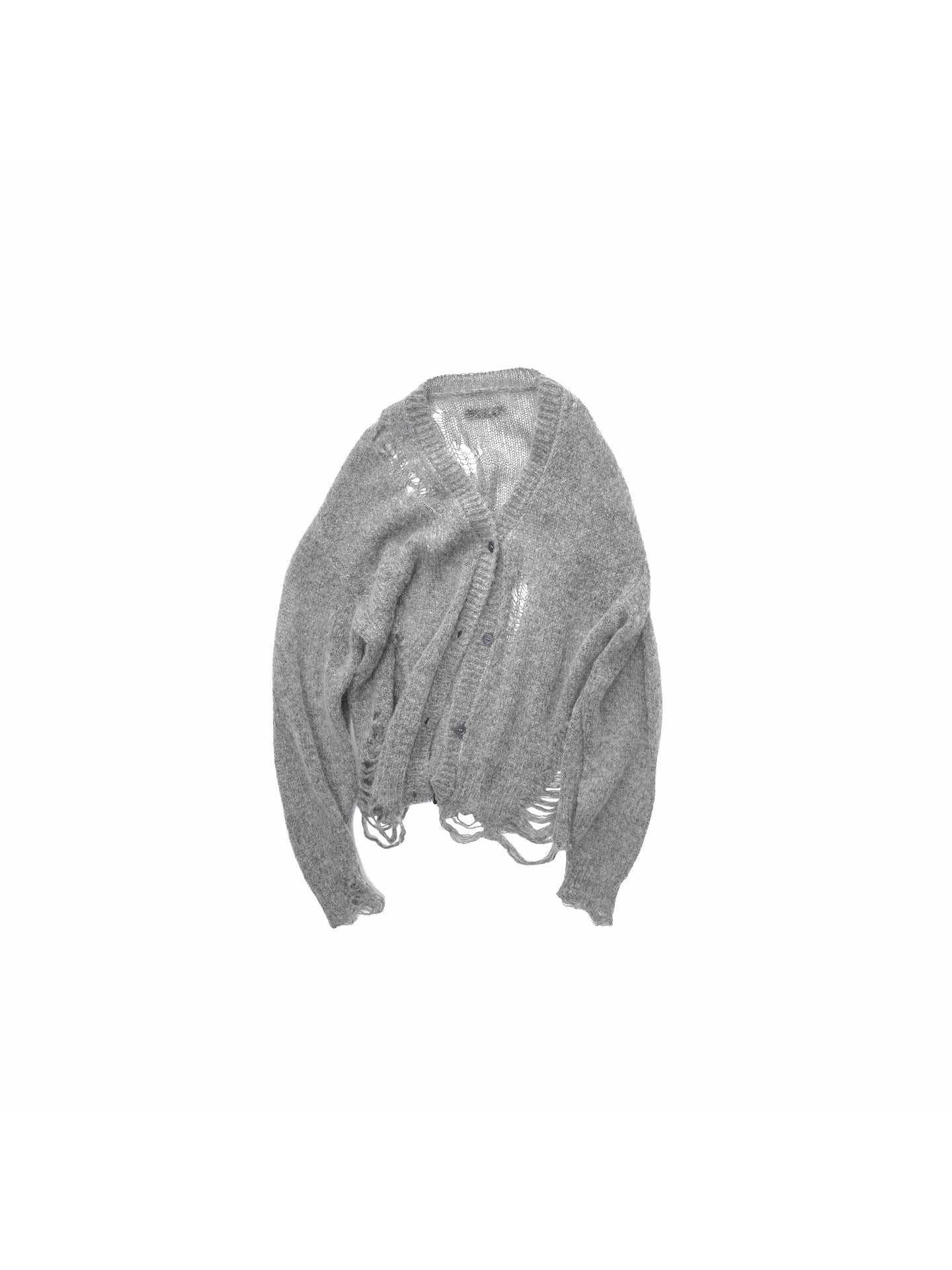 Star Cutout Mohair Cardigan