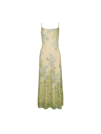 Green Print Light Sundress