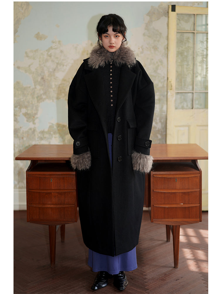 Black Wool Long Coat