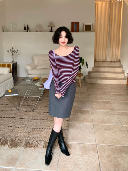 Suit Skirt with Petal Details (Spring 2025 Collection)