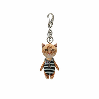 3D Cat Plush Bag Charm